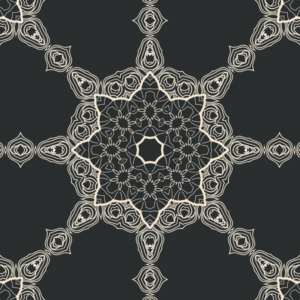 Mandala cadre pour le texte dans un style oriental — Image vectorielle