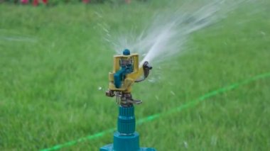 Bahçe yağmurlama yavaş hareket başkanı