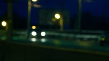 bulanık akşam trafik