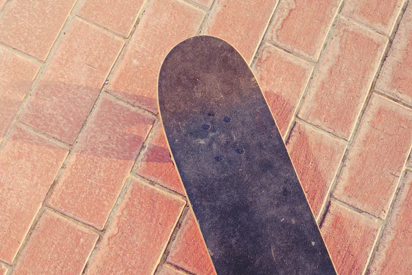 Skateboard. Skate board vue de dessus . — Photo