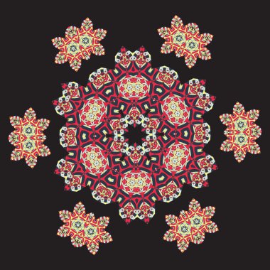 Mandala Wallpaper. Round frame Mandala. Circular Ornamental Pattern. Vintage decorative elements. Hand drawn background. Islamic, Arabic, Indian, Ottoman, Asian motifs. Endless pattern