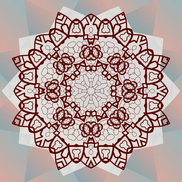 Indiase mandala medaillon — Stockvector