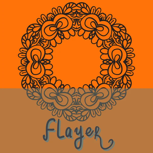 Square Flayer template design — Stock Vector