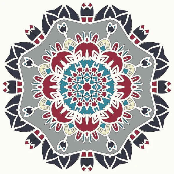 Stiliserade Mandala Print. — Stock vektor