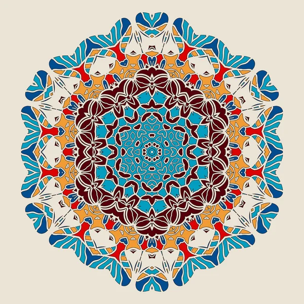 Stylized Mandala Print. — Stock Vector