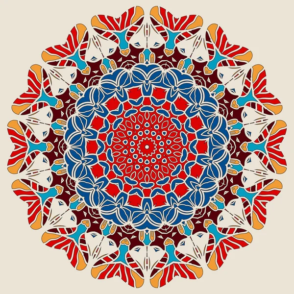 Stylized Mandala Print. — Stock Vector
