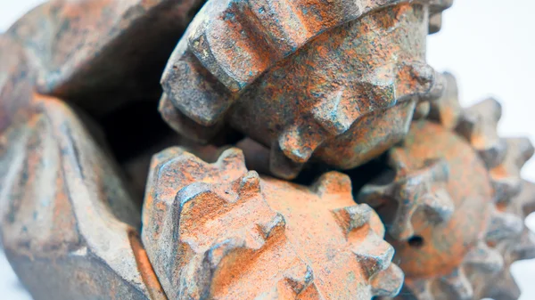 Rusty oil drilling head closeup — Stock Photo, Image