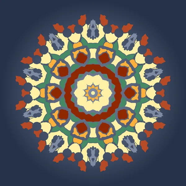 Ornament schöne Einladungskarte Einband mit Mandala. geometrisches Kreiselement im Vektor. perfekte Karten für jede andere Art von Design, Kaleidoskop, Medaillon, Yoga, Indien, arabische Kultur — Stockvektor