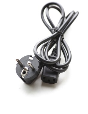 siyah elektrik kablosu