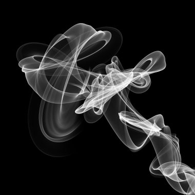 dumanı siyah arkaplanda