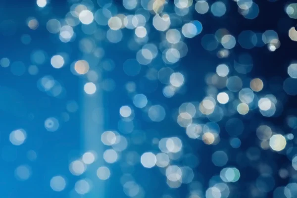 Defocused abstract blue christmas background — Stock Photo, Image