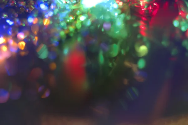 Vakantie achtergrond. Multicolor vakantie gloeiende Abstract Glitter Defocused achtergrond met plaats voor tekst. Wazig Bokeh, vintage kleur — Stockfoto