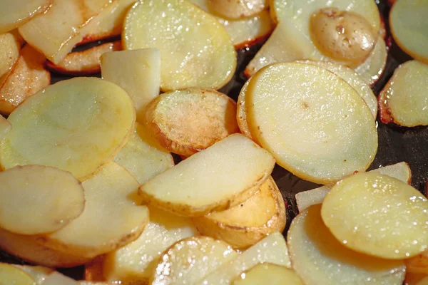 Gebakken aardappelen close-up — Stockfoto