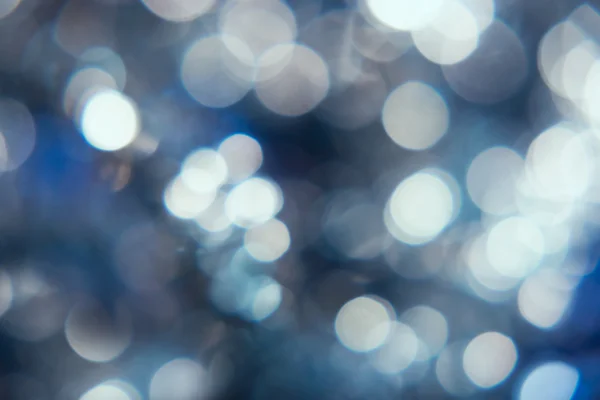 Modré pozadí Bokeh rozostřeného dekorací — Stock fotografie