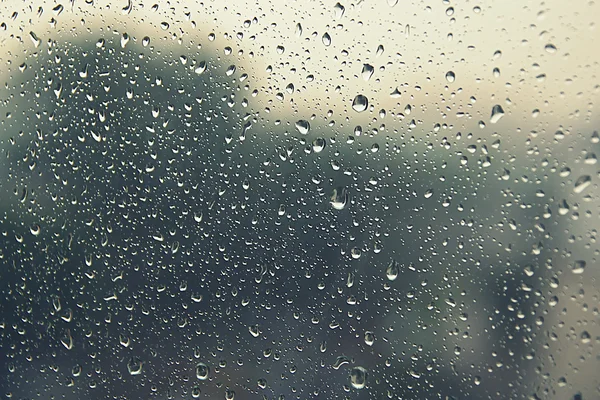 Gotas de chuva na janela — Fotografia de Stock