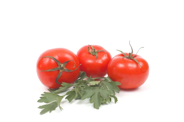 Tomaten mit Petersilie — Stockfoto