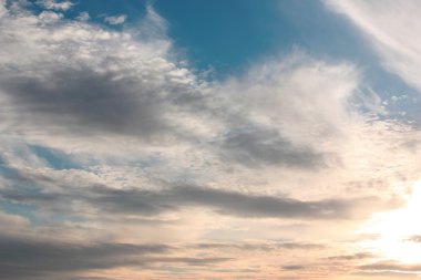 Güzel mavi gökyüzü