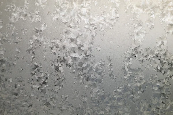 Abstract texture, pattern frost on the window — Stock Photo, Image