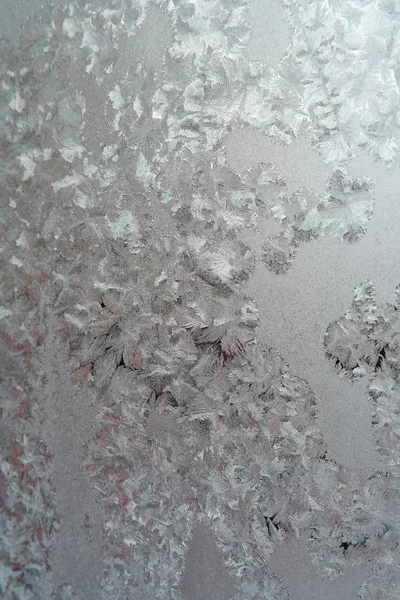 Abstract texture, pattern frost on the window — Stock Photo, Image