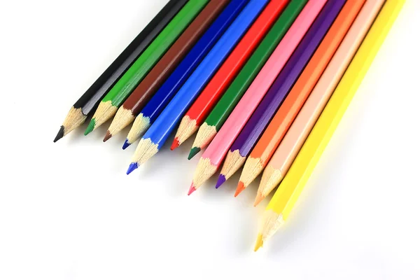 彩色铅笔的背景摘要 — 图库照片