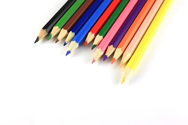 Abstract background from color pencils — Stock Photo, Image