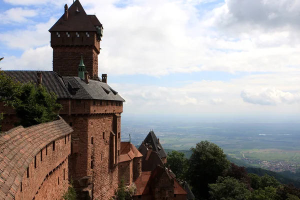 Chateau du haut-koenigsbourg, Alzacji, Francja — Zdjęcie stockowe