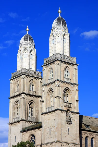 O Grossmunster, Zurique — Fotografia de Stock