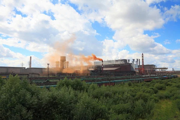Grande impianto metallurgico — Foto Stock
