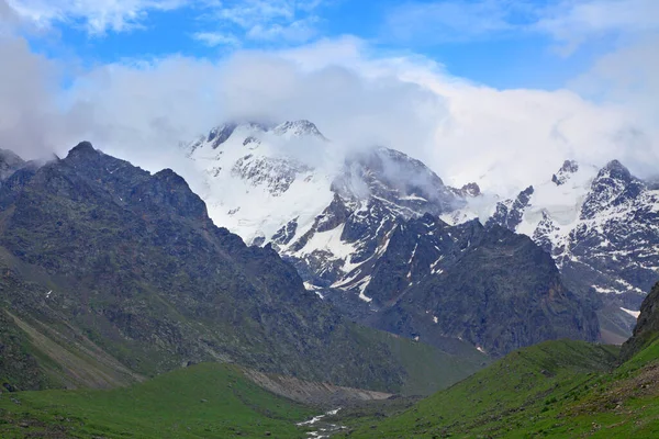 Vue Sur Mont Ullu Auz Matin Caucase Central — Photo