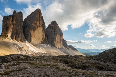 Tre Cime di Lavaredo. Dolomites alps. İtalya