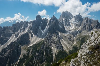 Tre Cime di Lavaredo. Dolomites alps. İtalya