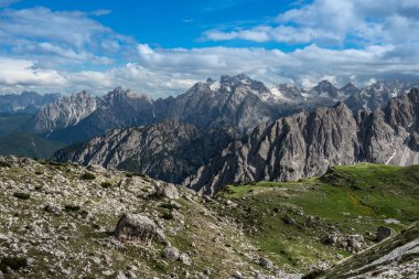 Tre Cime di Lavaredo. Dolomites alps. İtalya