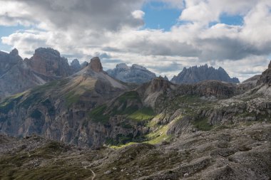Tre Cime di Lavaredo. Dolomites alps. İtalya