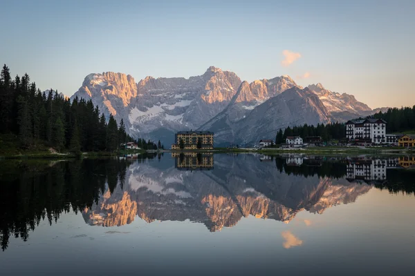Tre Cime di Lavaredo. Dolomites alps. İtalya