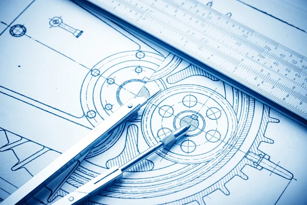 Dibujo industrial — Foto de Stock