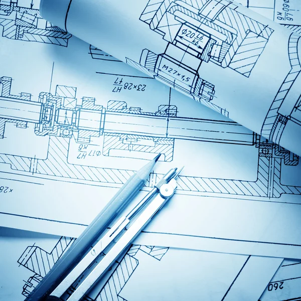 Industrial drawing Stock Image