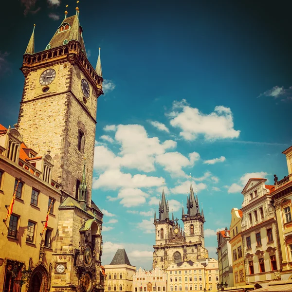 Astronomisk ur, Prag, Tjekkiet - Stock-foto