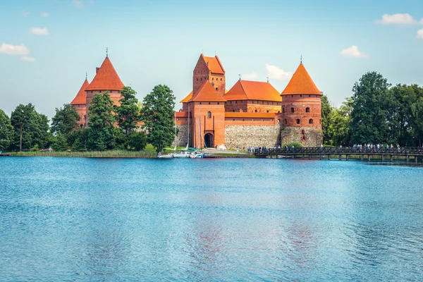 Trakai kasteel Stockfoto