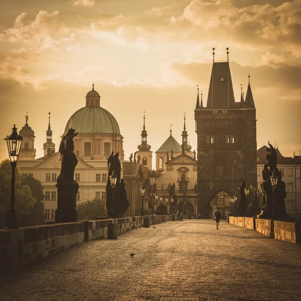 Praha, Karlův most — Stock fotografie