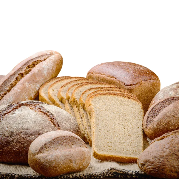Taze ekmek ve buğday — Stok fotoğraf