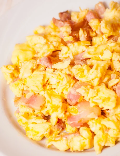 Αυγά ομελέτα με μπέικον — Φωτογραφία Αρχείου