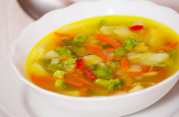 Friss zöldség leves — Stock Fotó