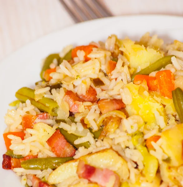 stock image Vegetables and rice