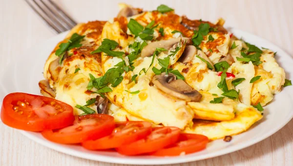 Omelette aux champignons — Photo