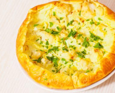 Omlet peynir ve karnabahar