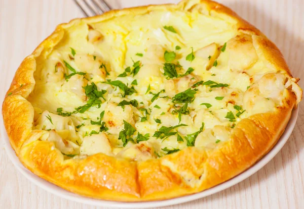 Omelette au fromage et chou-fleur — Photo