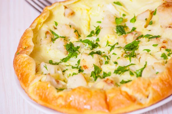 Omelette au fromage et chou-fleur — Photo