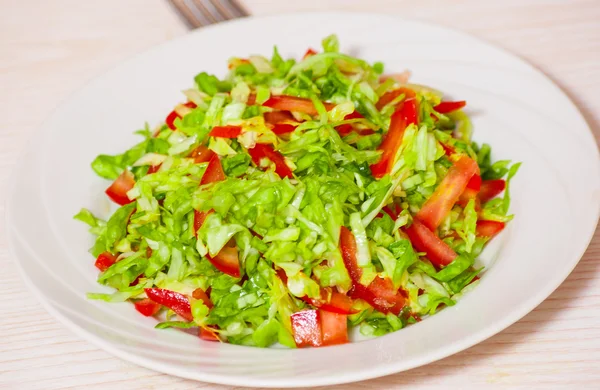 Friss zöldség saláta, káposzta — Stock Fotó