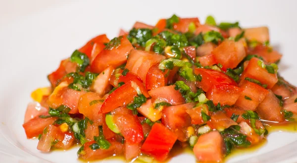 Färsk tomatsallad — Stockfoto