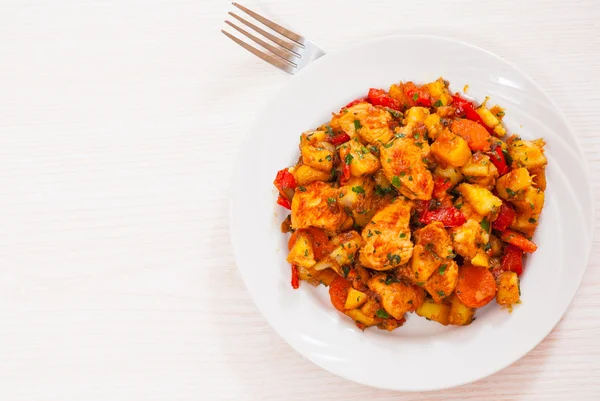 Carne com legumes — Fotografia de Stock